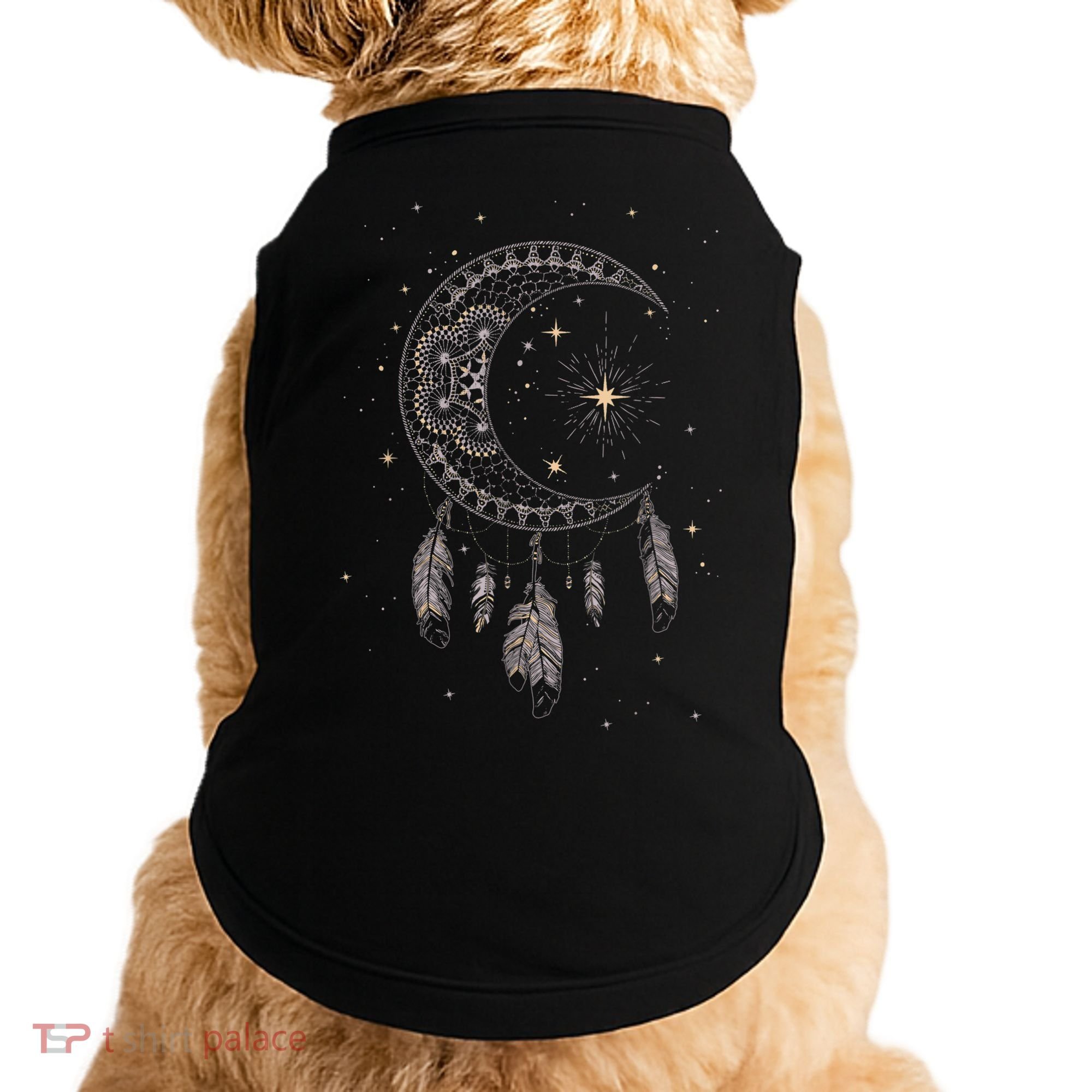 Dream Catcher Moon & Stars Boho Graphic Doggie Tank