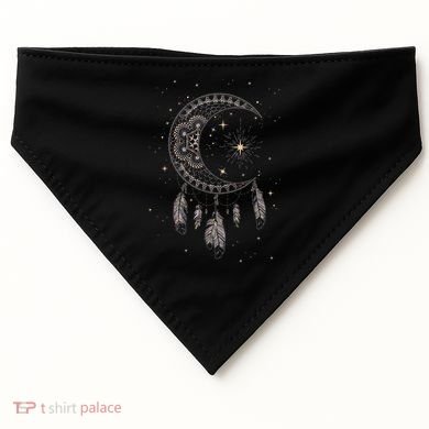 Dream Catcher Moon & Stars Boho Graphic USA-Made Doggie Bandana