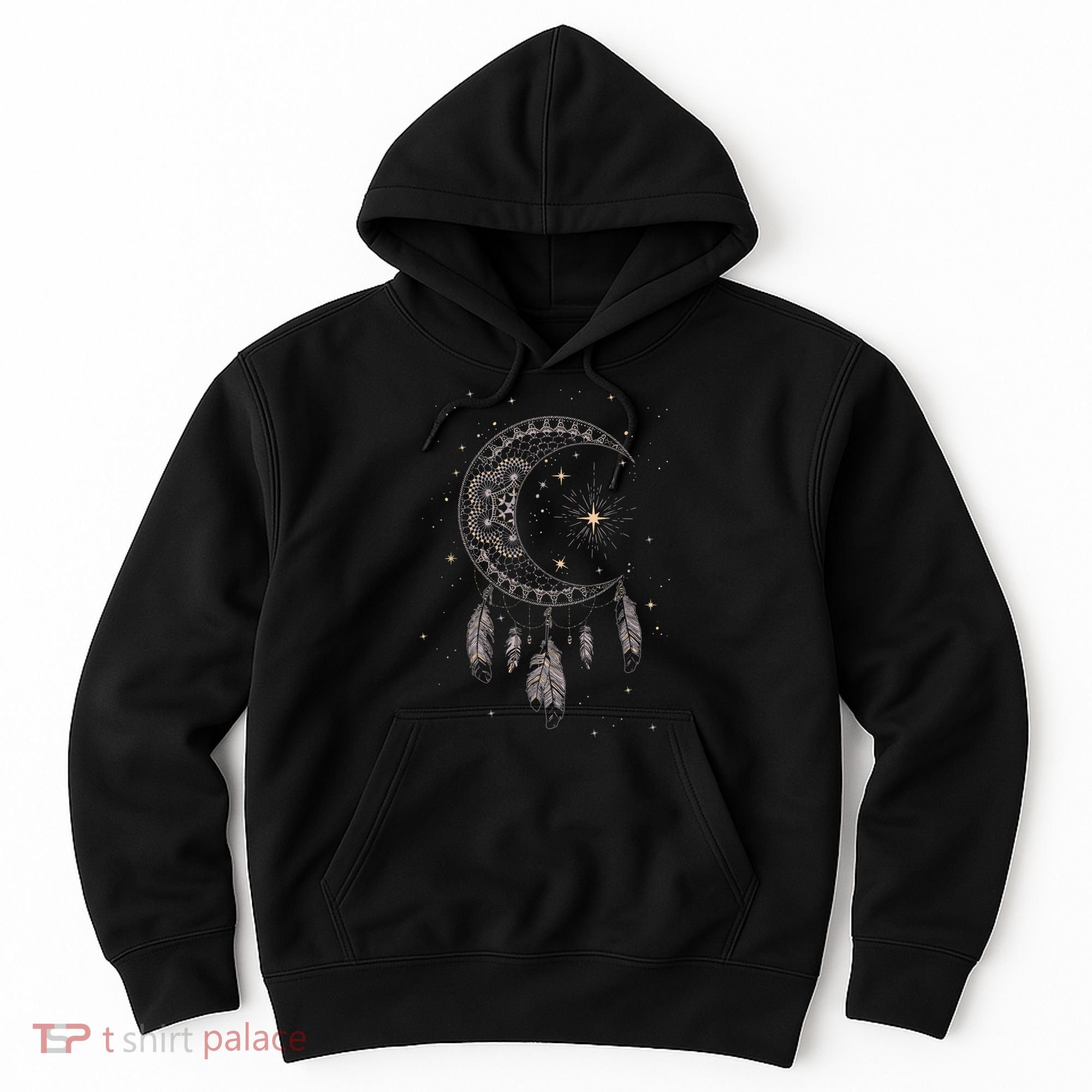 Dream Catcher Moon & Stars Boho Graphic Hoodie
