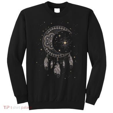 Dream Catcher Moon & Stars Boho Graphic Sweatshirt