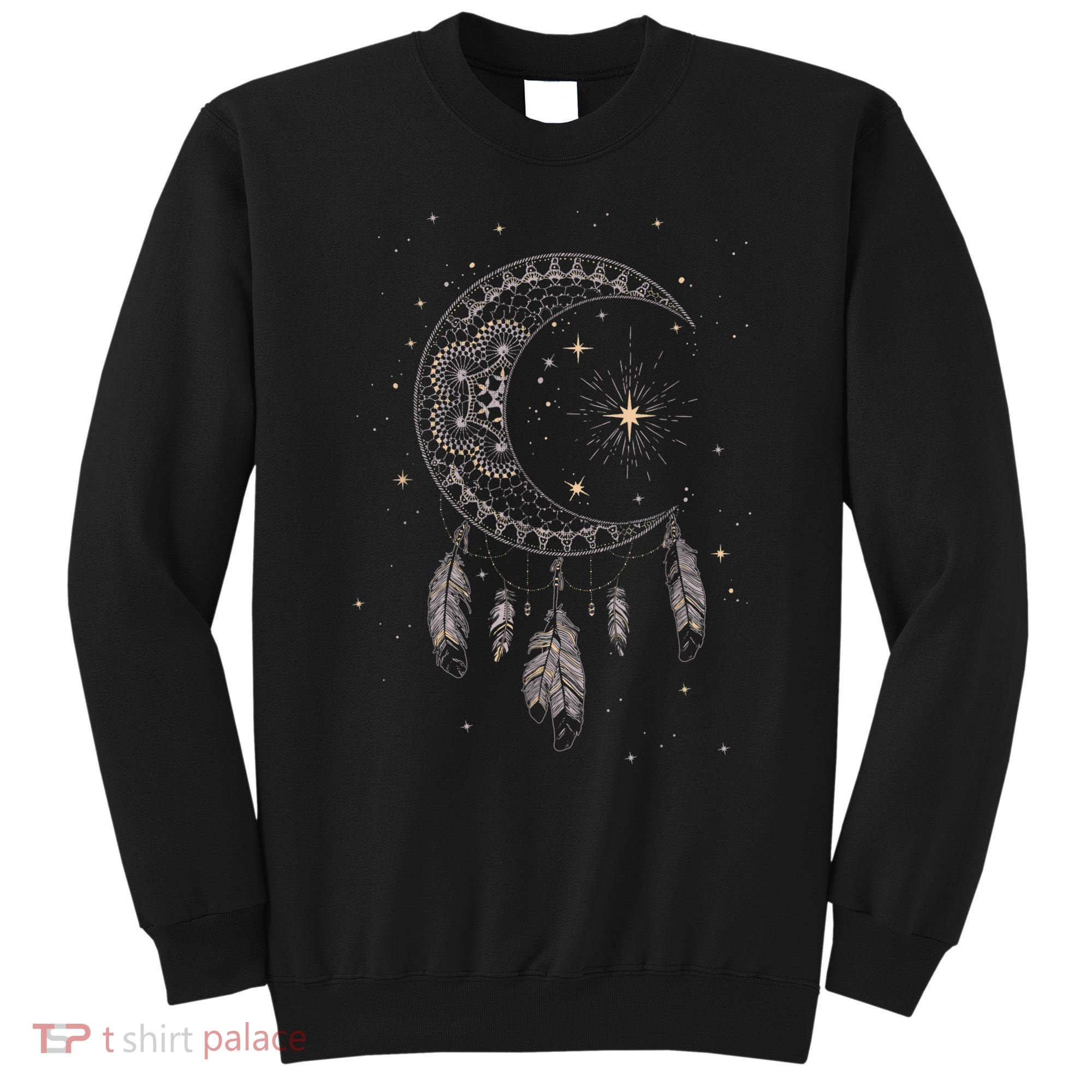 Dream Catcher Moon & Stars Boho Graphic Sweatshirt