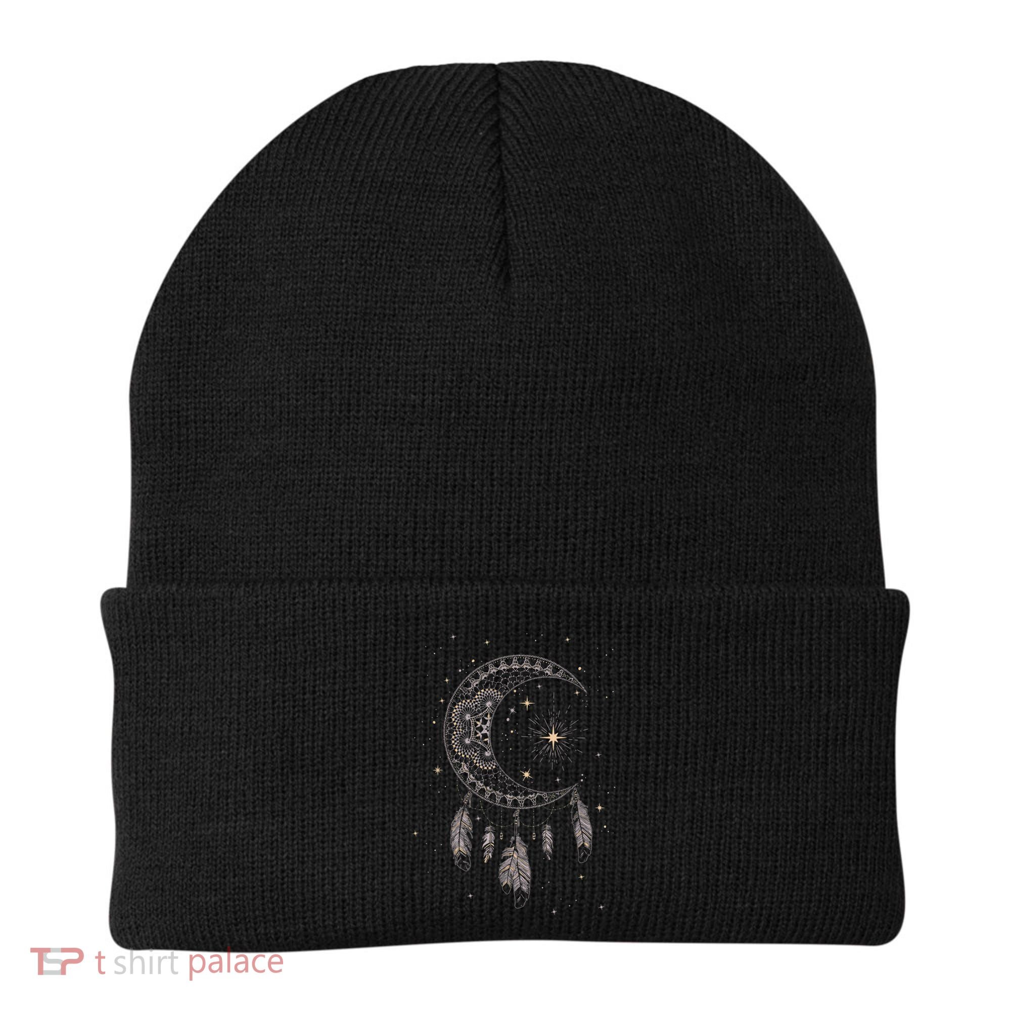 Dream Catcher Moon & Stars Boho Graphic Beanie