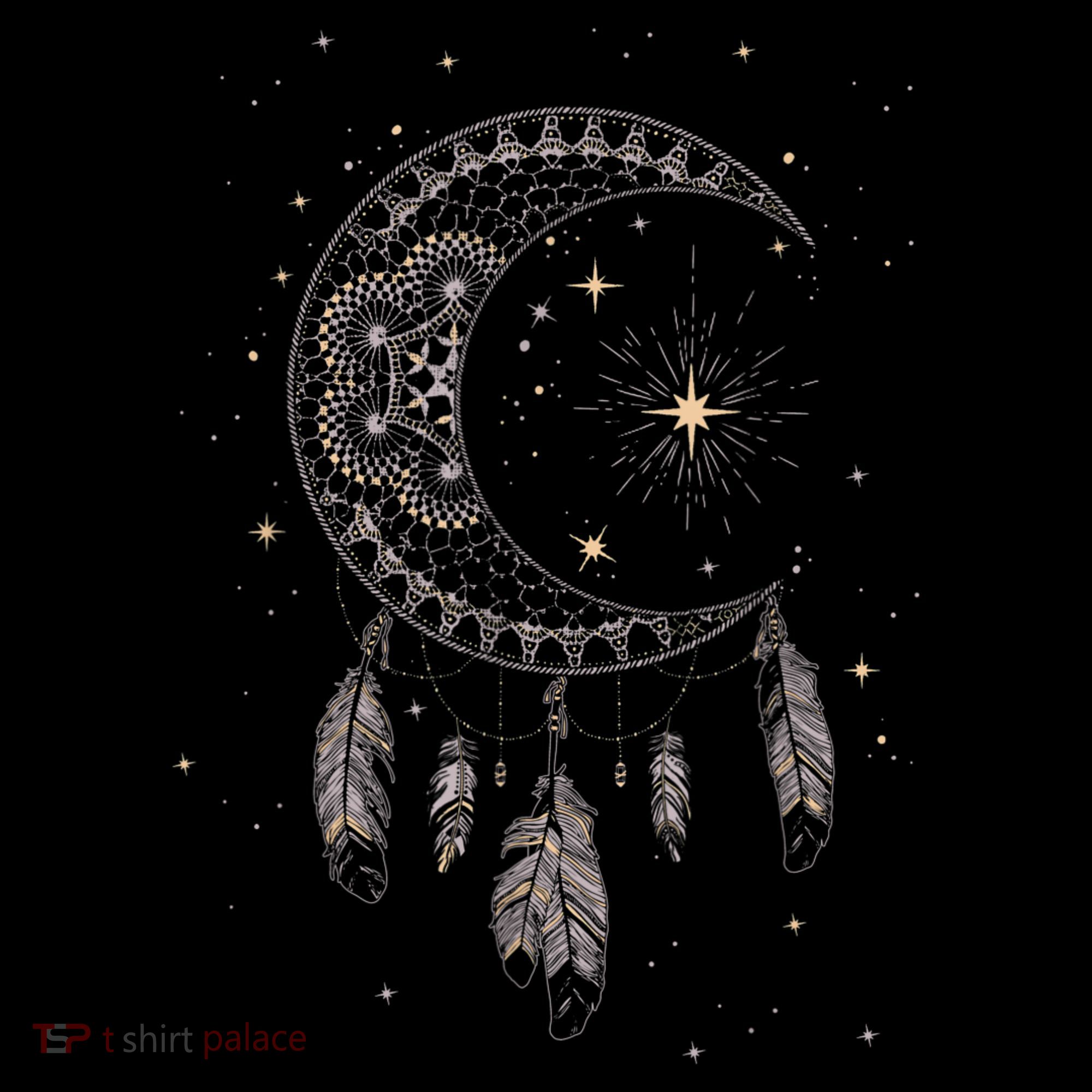 Dream Catcher Moon & Stars Boho Graphic Women's Hoodie