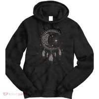 Dream Catcher Moon & Stars Boho Graphic Tie Dye Hoodie thumb 0