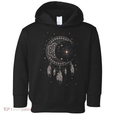Dream Catcher Moon & Stars Boho Graphic Toddler Hoodie