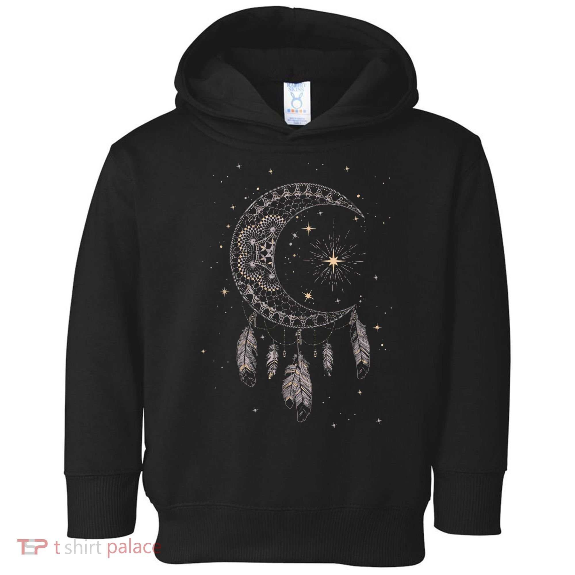 Dream Catcher Moon & Stars Boho Graphic Toddler Hoodie