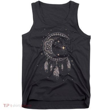 Dream Catcher Moon & Stars Boho Graphic Tank Top