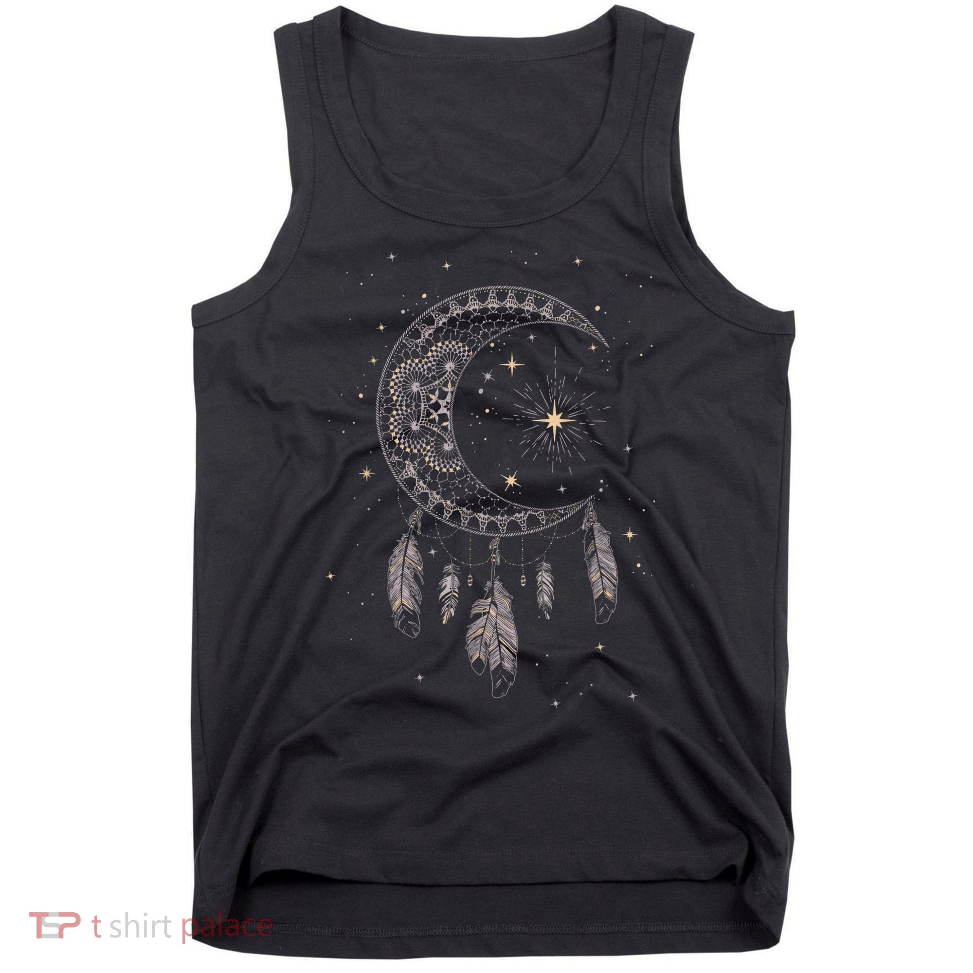 Dream Catcher Moon & Stars Boho Graphic Tank Top