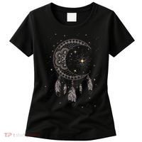 Dream Catcher Moon & Stars Boho Graphic Women's T-Shirt thumb 0