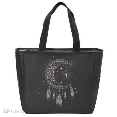 Dream Catcher Moon & Stars Boho Graphic Tote Bag