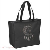 Dream Catcher Moon & Stars Boho Graphic Tote Bag thumb 2