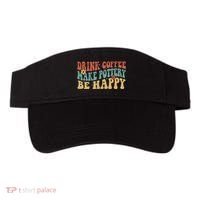 Drink Coffee Make Pottery Be Happy Groovy Pottery Artist Visor thumb 0