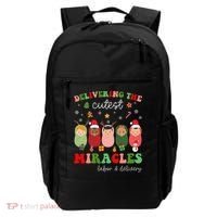 Delivering Cutest Miracles Labor & Delivery Nurse Christmas Backpack thumb 0