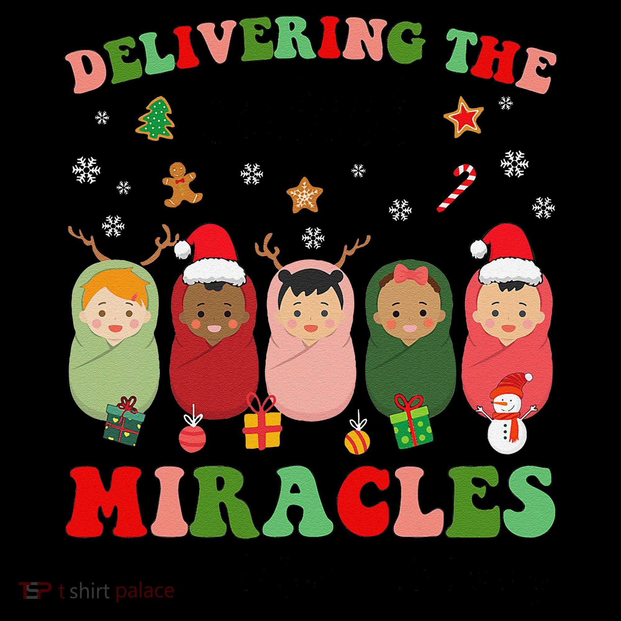 Delivering Cutest Miracles Labor & Delivery Nurse Christmas Coffee Mug