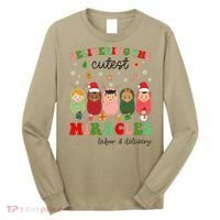 Delivering Cutest Miracles Labor & Delivery Nurse Christmas Long Sleeve Shirt thumb 0