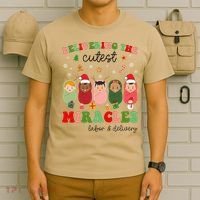 Delivering Cutest Miracles Labor & Delivery Nurse Christmas T-Shirt thumb 6