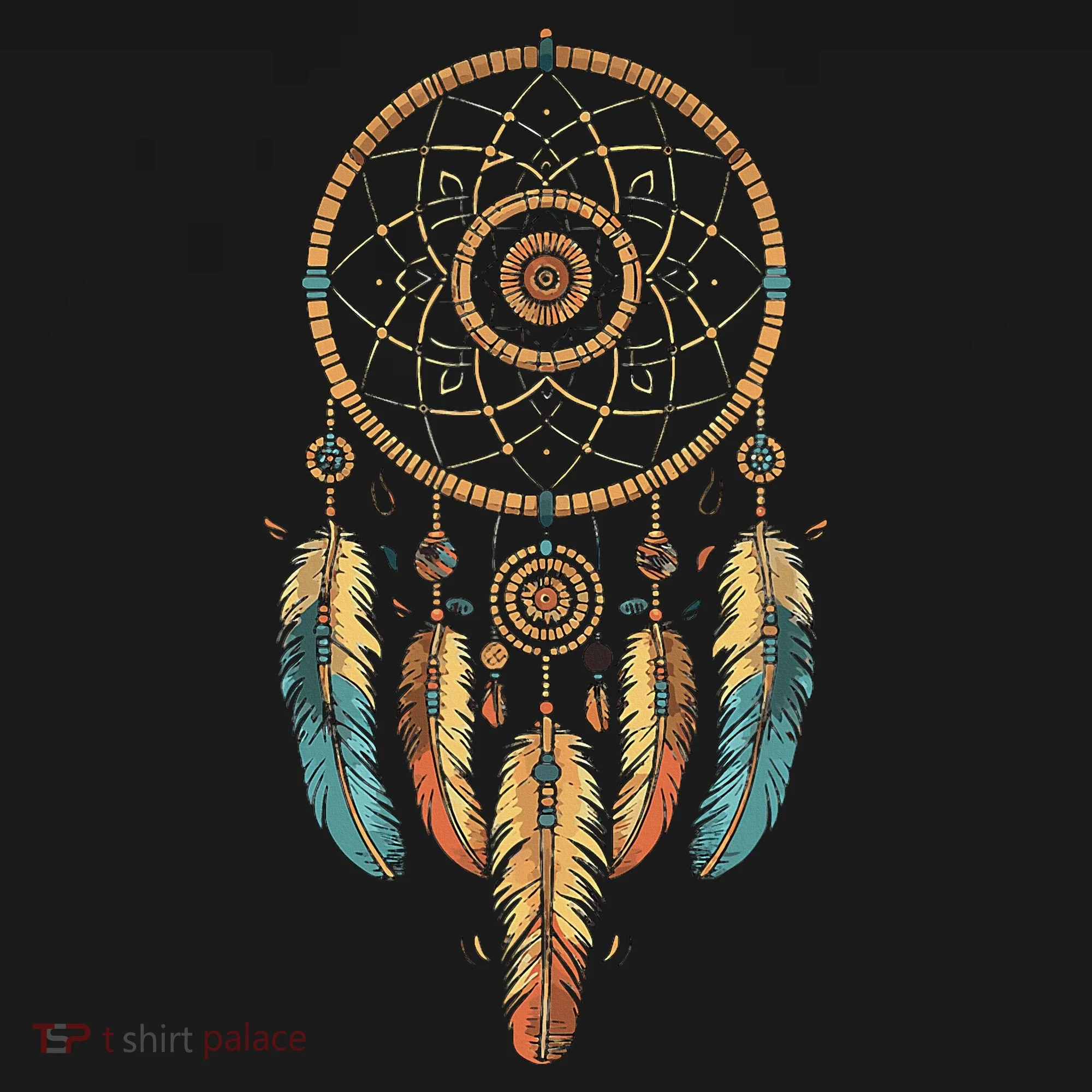Dream Catcher Native American Tribal Coaster
