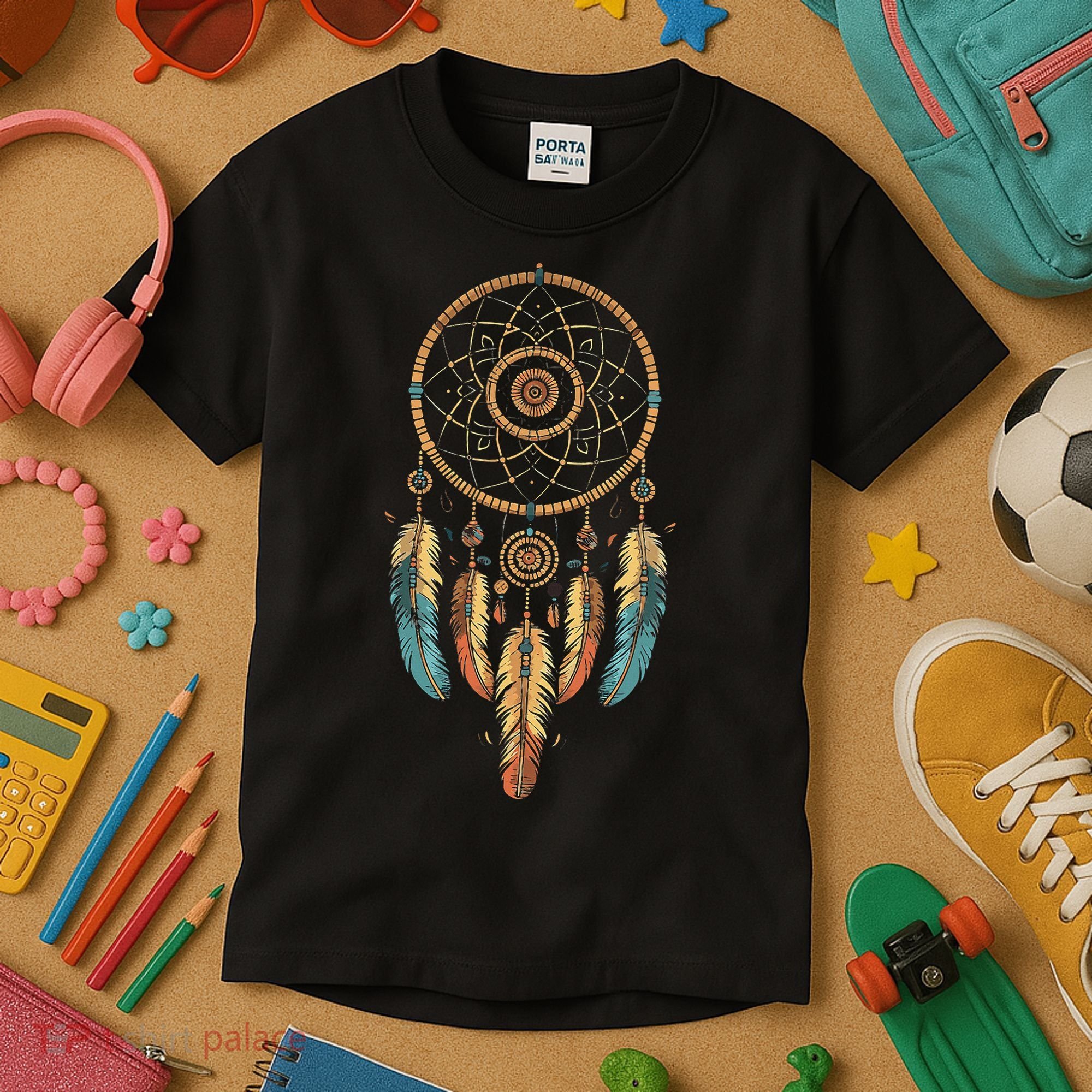 Dream Catcher Native American Tribal Kids T-Shirt