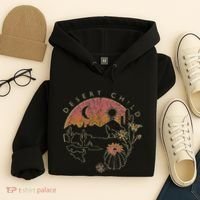 Desert Child Night Landscape Outline Hoodie thumb 4