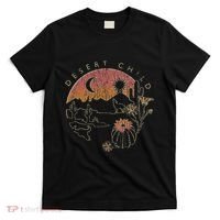 Desert Child Night Landscape Outline T-Shirt thumb 0
