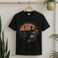 Desert Child Night Landscape Outline T-Shirt thumb 2