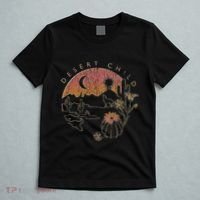Desert Child Night Landscape Outline T-Shirt thumb 5