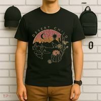 Desert Child Night Landscape Outline T-Shirt thumb 6