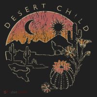 Desert Child Night Landscape Outline Beanie thumb 2