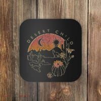 Desert Child Night Landscape Outline Coaster thumb 0