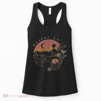 Desert Child Night Landscape Outline Women's Tank Top thumb 0