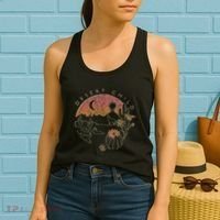 Desert Child Night Landscape Outline Women's Tank Top thumb 2