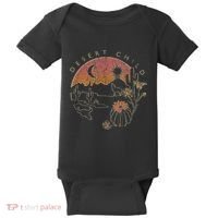 Desert Child Night Landscape Outline Baby Bodysuit thumb 0