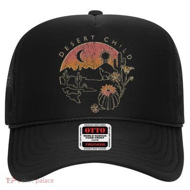 Desert Child Night Landscape Outline Hat