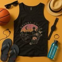 Desert Child Night Landscape Outline Tank Top thumb 4