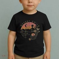 Desert Child Night Landscape Outline Toddler T-Shirt thumb 2