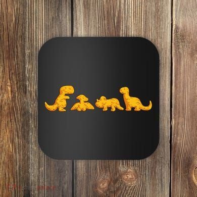 Dino Chicken Nugget Funny Dinosaur Shape Nuggets Nug Lover Coaster