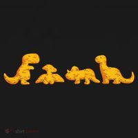 Dino Chicken Nugget Funny Dinosaur Shape Nuggets Nug Lover Ornament thumb 1