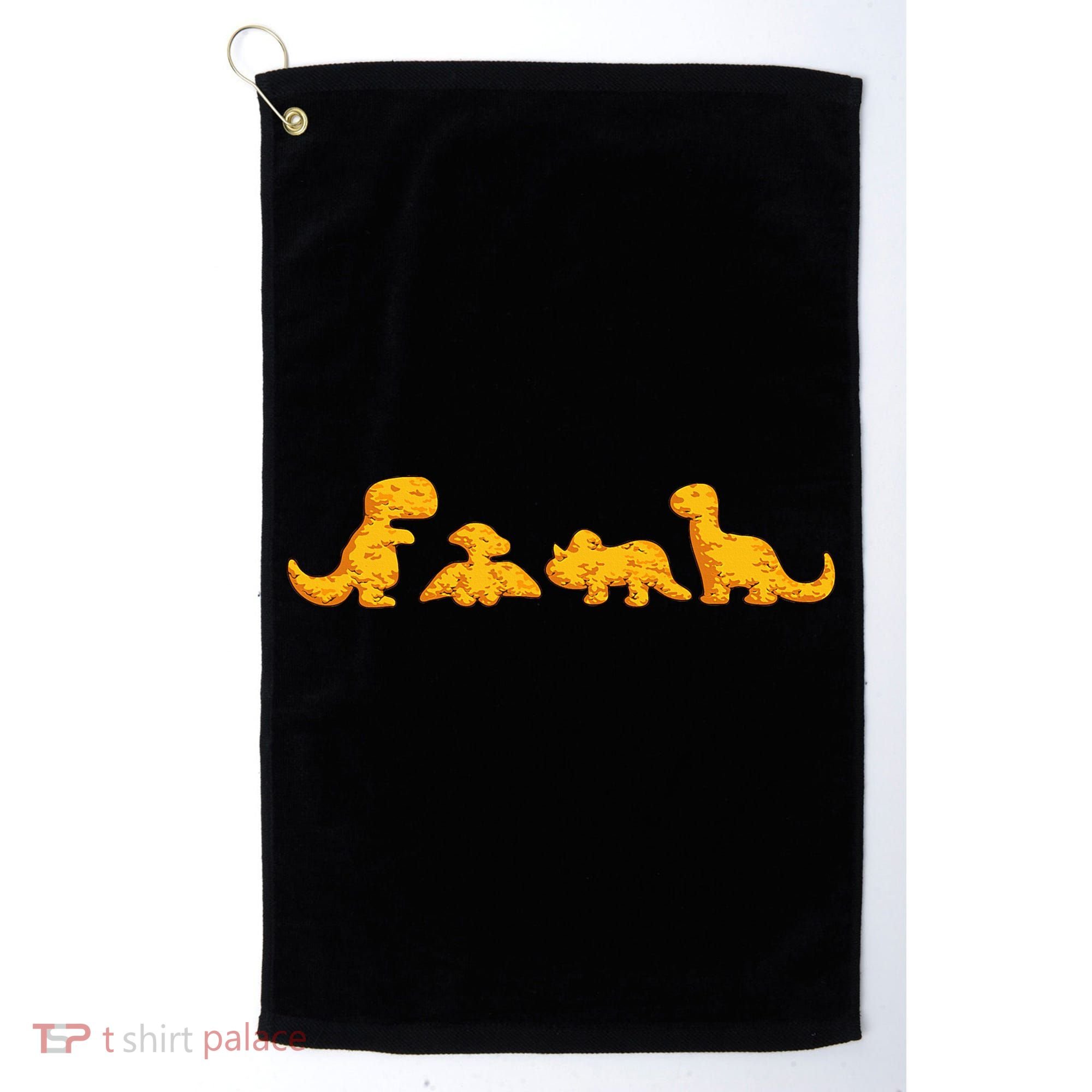 Dino Chicken Nugget Funny Dinosaur Shape Nuggets Nug Lover Golf Towel