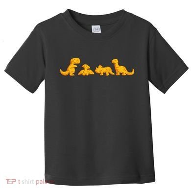 Dino Chicken Nugget Funny Dinosaur Shape Nuggets Nug Lover Toddler T-Shirt