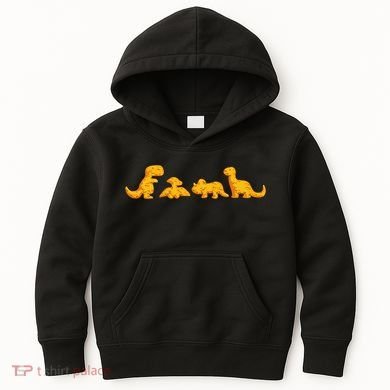 Dino Chicken Nugget Funny Dinosaur Shape Nuggets Nug Lover Kids Hoodie