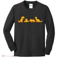 Dino Chicken Nugget Funny Dinosaur Shape Nuggets Nug Lover Kids Long Sleeve Shirt thumb 0