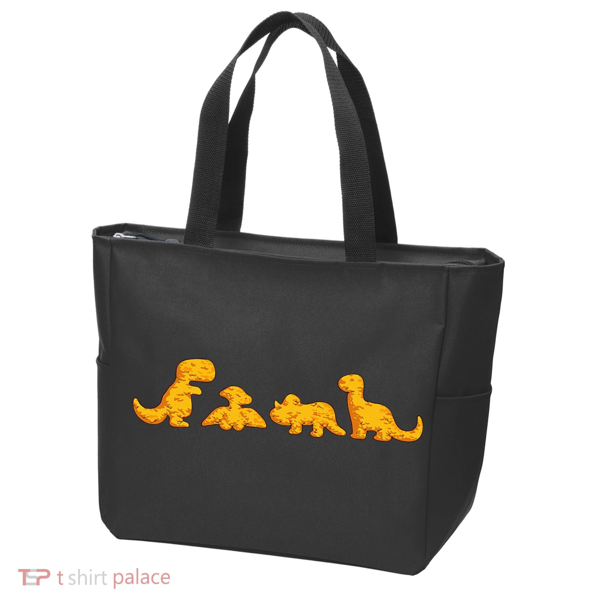 Dino Chicken Nugget Funny Dinosaur Shape Nuggets Nug Lover Tote Bag
