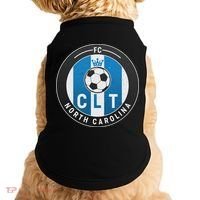 Distressed Charlotte North Carolina CLT Soccer Jersey Doggie Tank thumb 0