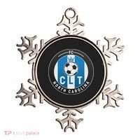 Distressed Charlotte North Carolina CLT Soccer Jersey Ornament thumb 0