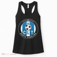 Distressed Charlotte North Carolina CLT Soccer Jersey Women's Tank Top thumb 0