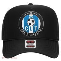 Distressed Charlotte North Carolina CLT Soccer Jersey Hat thumb 0