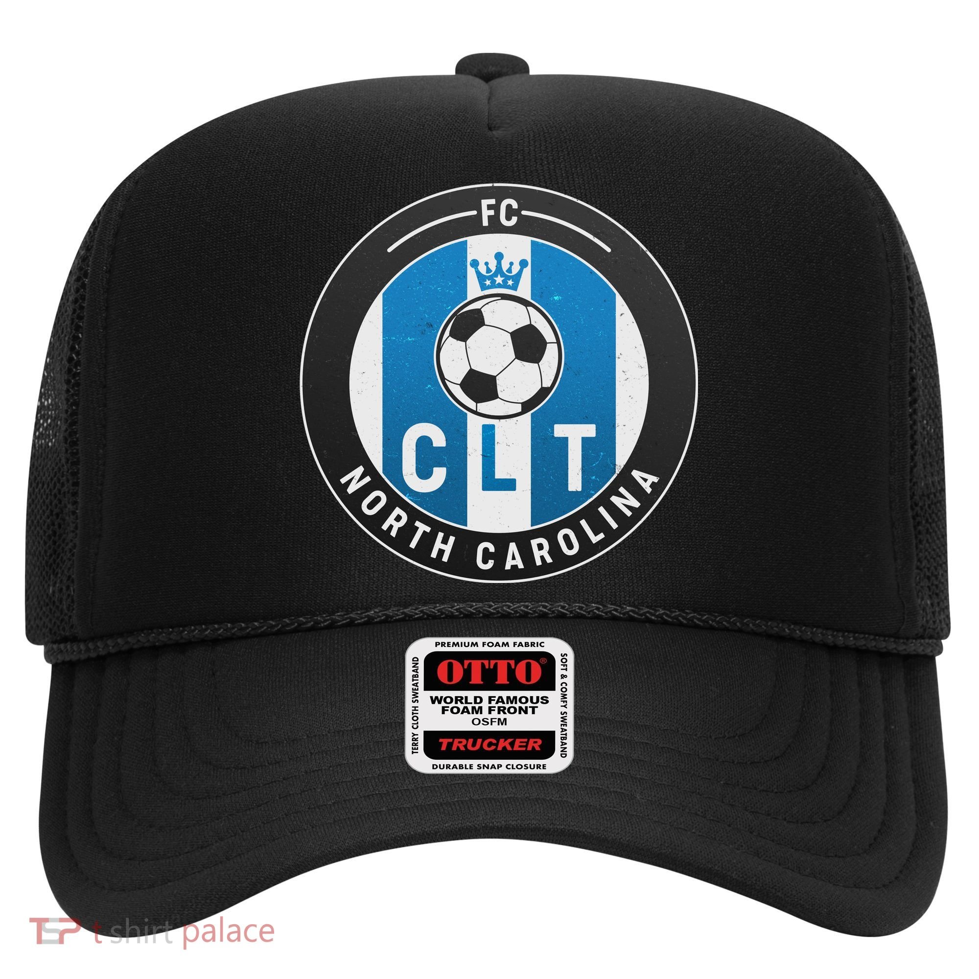 Distressed Charlotte North Carolina CLT Soccer Jersey Hat