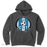 Distressed Charlotte North Carolina CLT Soccer Jersey Hoodie thumb 0