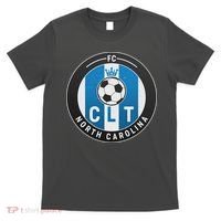 Distressed Charlotte North Carolina CLT Soccer Jersey T-Shirt thumb 0