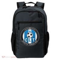 Distressed Charlotte North Carolina CLT Soccer Jersey Backpack thumb 0